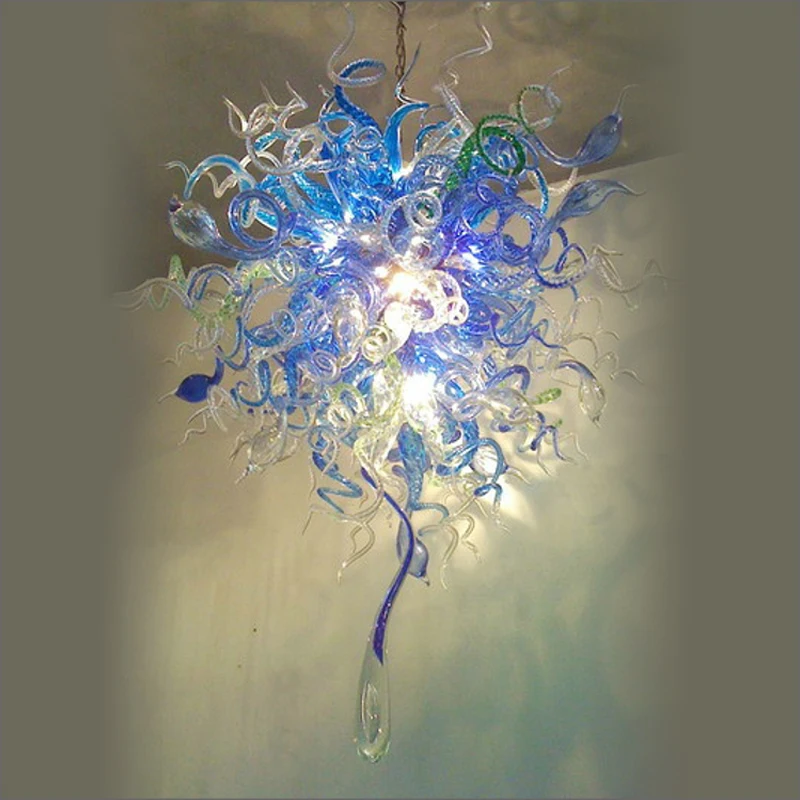 

Mini Style Hand Blown Glass Chandeliers New Arrival Warranty Colorful New Trending LED Pendant Light