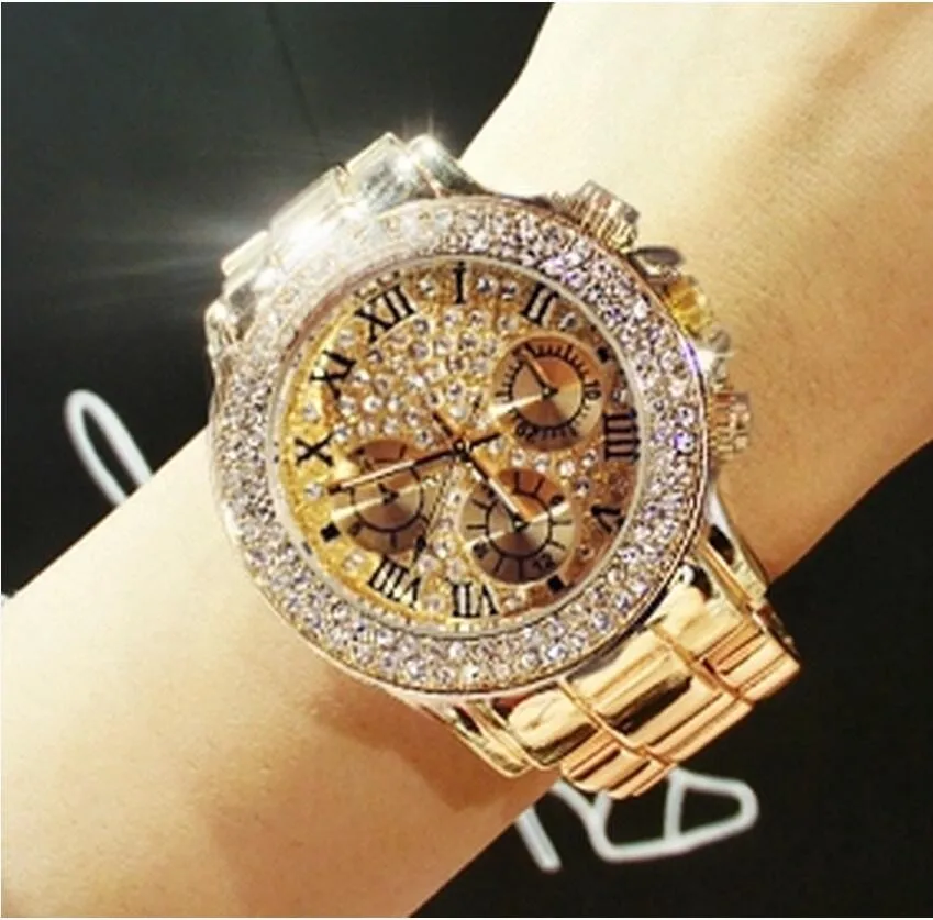 2024New Women Rhinestone Watches Lady Dress Women watch Diamond Luxury brand Bracelet Wristwatch ladies Crystal Quartz Clocks