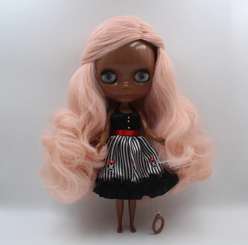 

Free Shipping big discount RBL-423 DIY Nude Blyth doll birthday gift for girl 4colour big eye doll with beautiful Hair cute toy