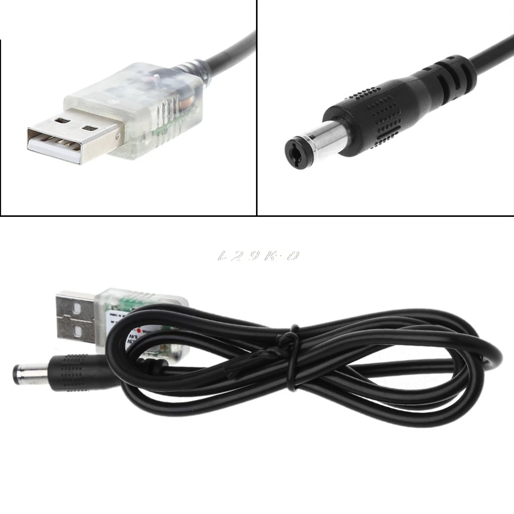 USB 5V to 8.4V Power Charge Cable For Bicycle LED Head Light 18650 Battery Pack