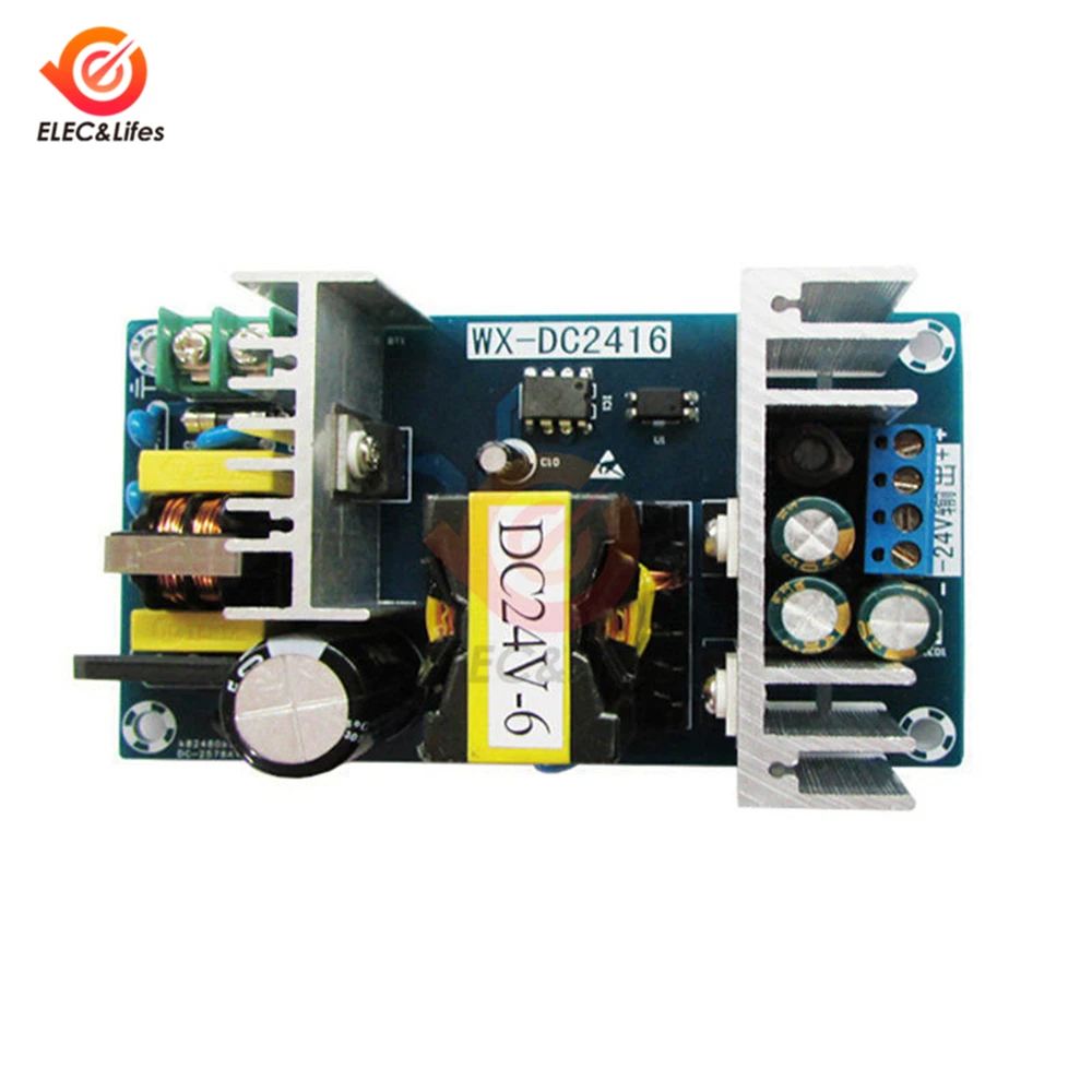 AC-DC Power Supply Module AC 100-240V to DC 24V 9A 150W Switching Power Supply Board Output Current 6A~9A