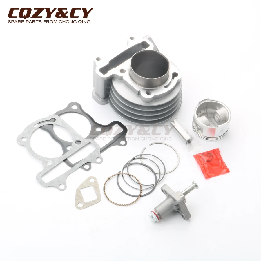 Scooter 50mm Big Bore Cylinder Kit & Piston Kit & chain tensioner for PEUGEOT V-Clic 50 Kisbee 50cc upgrade to 100cc 4T