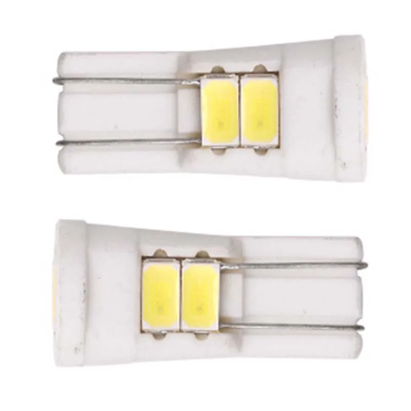 100pcs wholesale car led signal Clearance light LED Door Light T10 194 168 5730 5730 Chip Wedge Ceramics Light for auto Styling