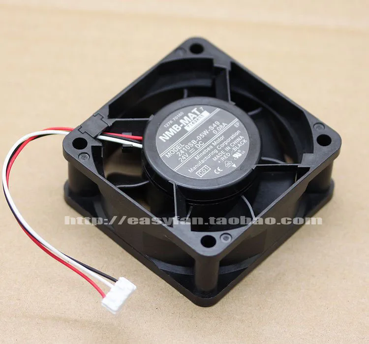 

NMB-MAT 2410SB-05W-S4 C01 DC 24V 0.08A 60x60x25mm Printer Fan