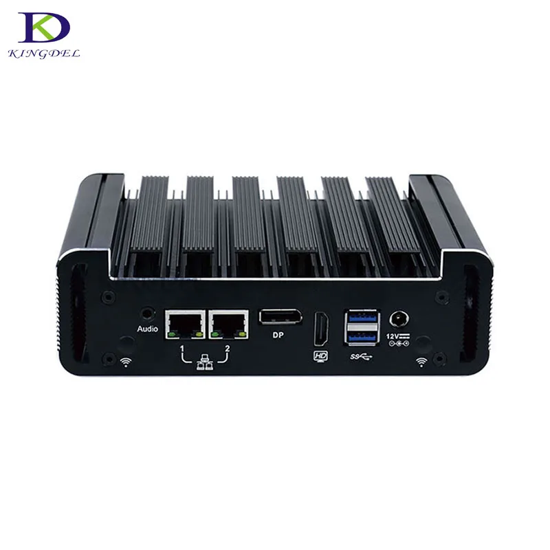 Frete grátis ddr4 mini pc suporte dp hdmi dupla dispaly 4k mini computador pfsense com intel 7gen i7 7500u 2 * com 2 * lan win10