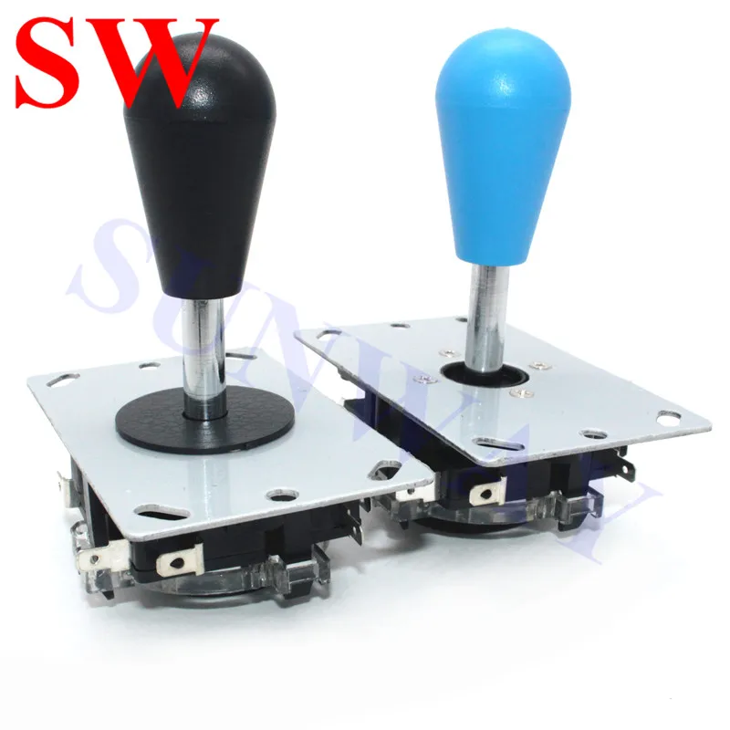 2Pcs Sanwa joystick Oval ball top Arcade Sanwa joystick with microswitch 4/8 Way Joystick Fighting Stick Parts for Game Arcade