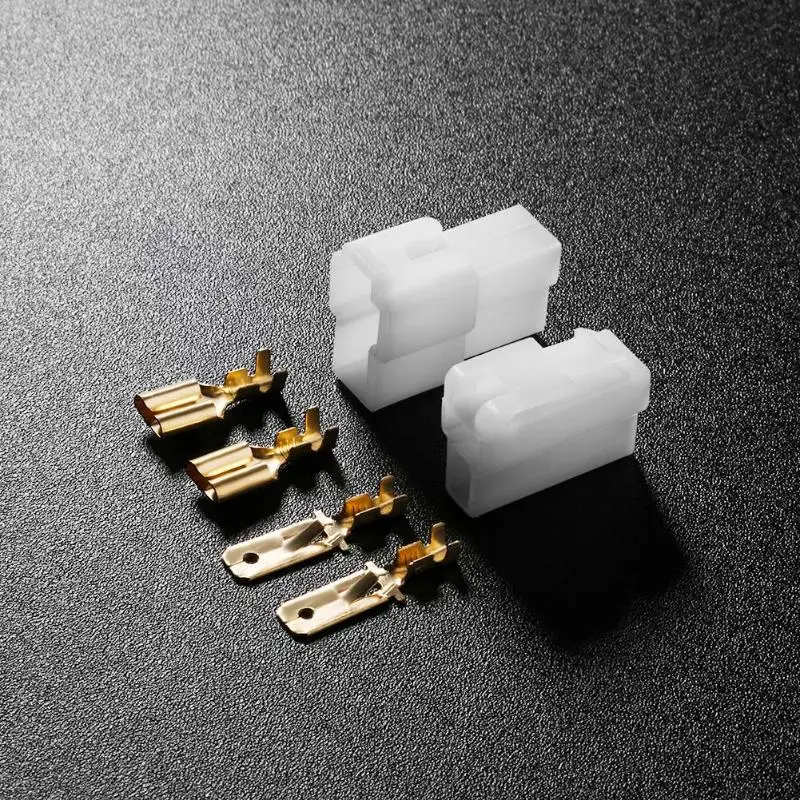 1 set/5 sets/10 Sets T-Type 2 Pin DC Power Connector Plug Vehicle Interphone Male Female Plugs for VHF/UHF Yaesu Radio Cable