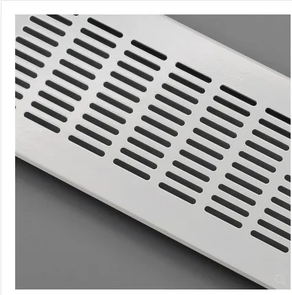 4Pcs/Lot 80mm Wide Rectangle Aluminum Air Vent Ventilator Grille Cover Closet Shoe Cabinet Gold Black Conditioner