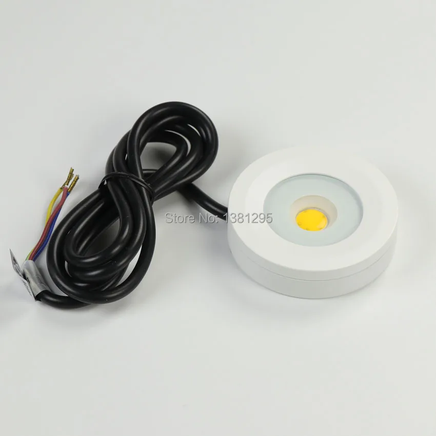 20PCS LED Under Cabinet Puck Light For Kitchen Counter Shelf Closet Cupboard Showcase Drawer Wardrobe Dimmable Spot LED Light 3W