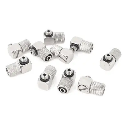 

10 Pcs 5mm Male Thread Elbow Fitting Quick Joint Connector for 6mmx4mm Air Pipe