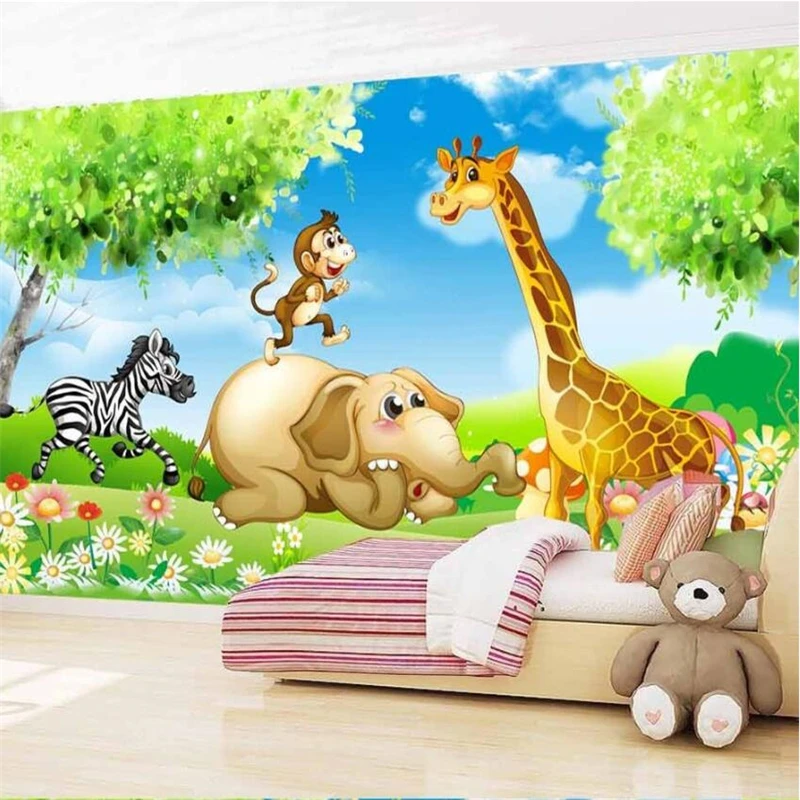 

wellyu papel de parede Hand drawn cartoon children's room mural wall background wallpaper for walls 3 d behang tapety