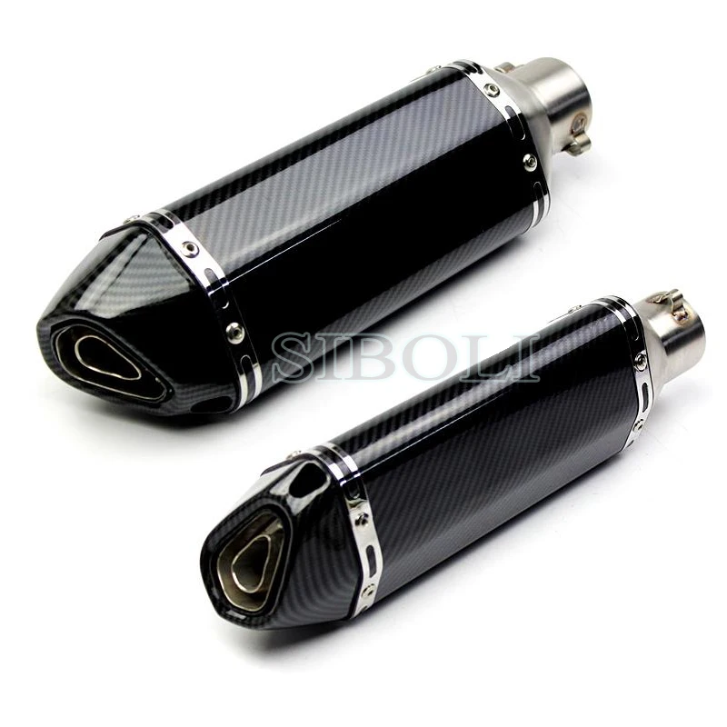 51mm Motorcycle Ak Exhaust Muffler escape moto With db killer pitbike nmax crf 230 aerox For Yamahaa Kawasakii Hondaa