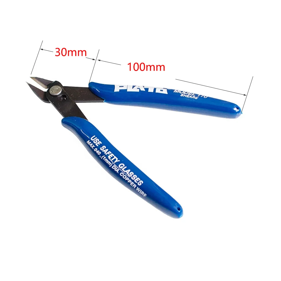 170 Mini Diagonal Pliers Electrical Wire Cable Cutters Cutting Side Snips Flush Pliers Alicate Nipper Anti-slip Rubber Hand Tool