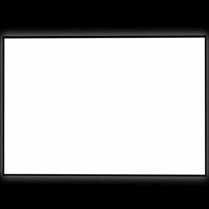 F2169CW 16:9 HDTV Format 4K Thin Bezel Fixed Frame Projection Screen with Cinema White