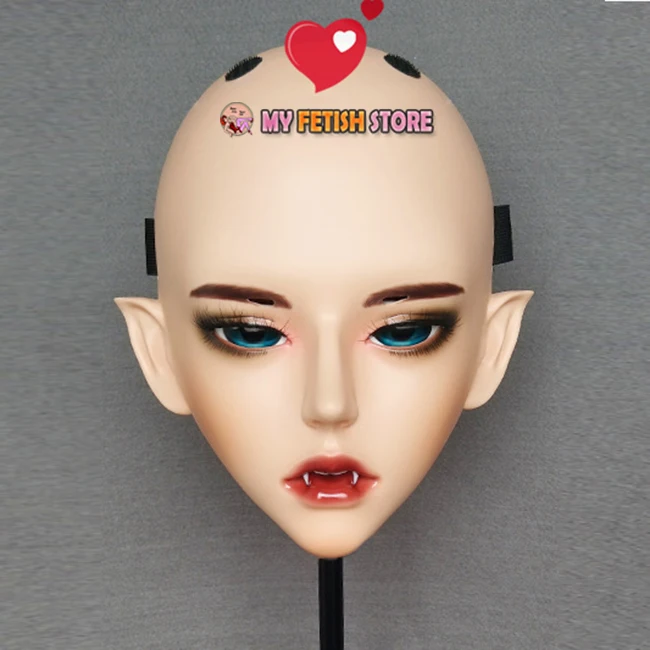 

(Evil-02) Gurglelove Resin Half Head Kigurumi BJD Mask Cosplay Japanese Anime Role Lolita Mask Crossdress Doll