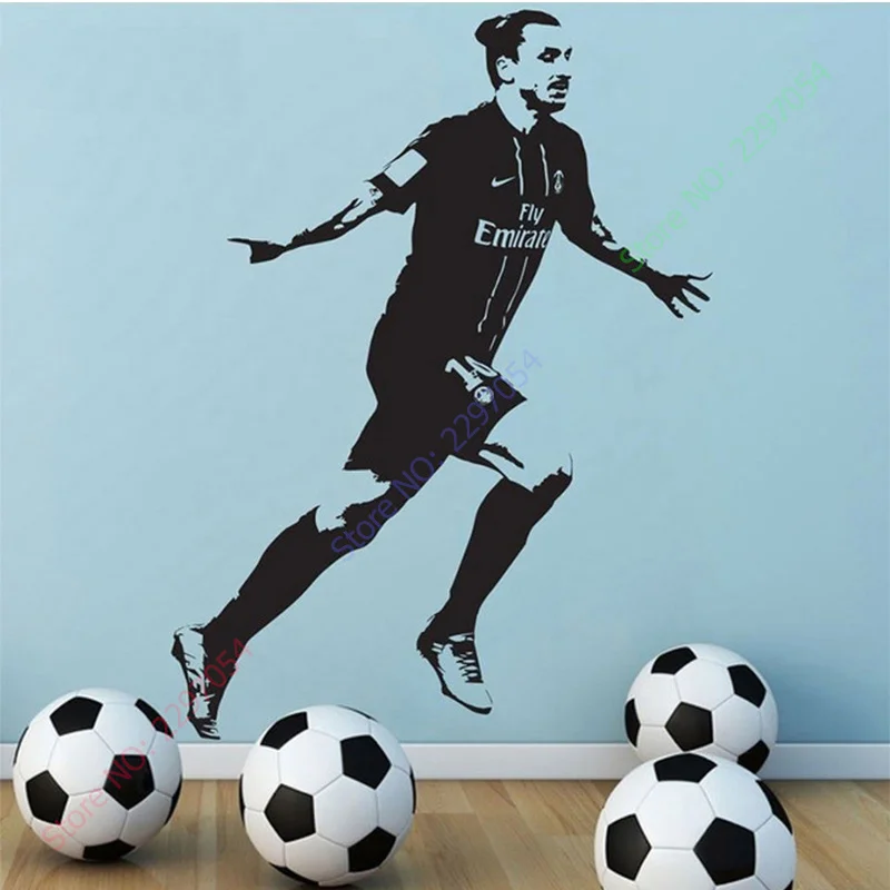 Filigree Football Wall Stickers Wall Art Stickers Custom Name Can Customize Your Own Name Home Decor Zlatan Ibrahimovic