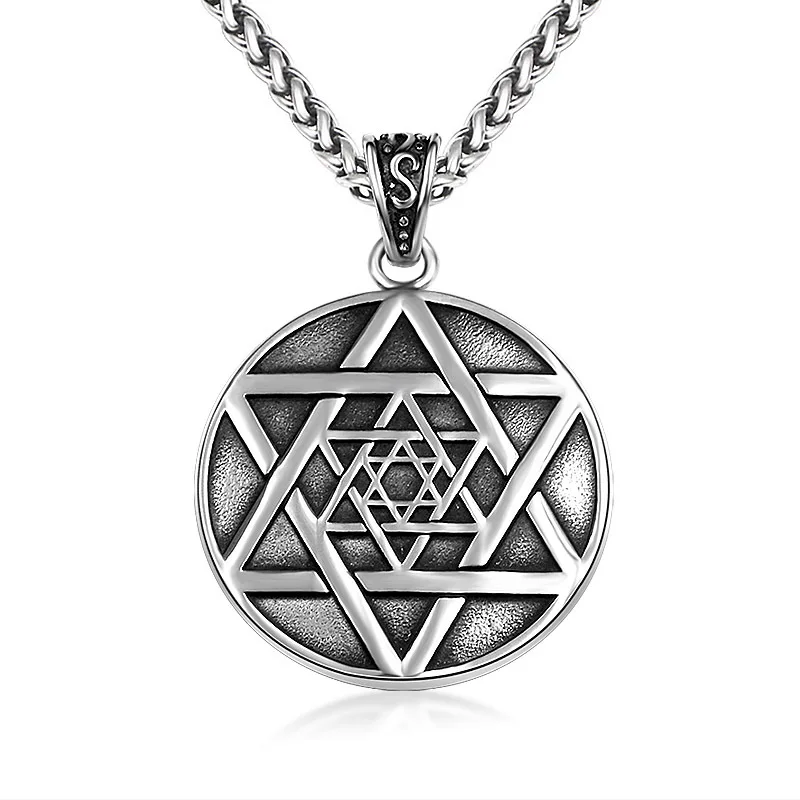 2019 David Magen Star Silver Color  Jewish  Judaica Fashion Titanium Gold