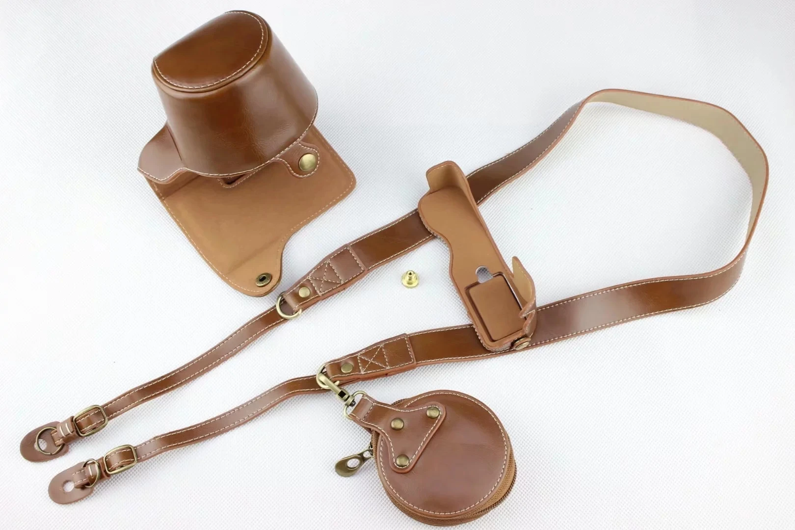 Роскошный чехол для камеры из искусственной кожи для Fujifilm X-T100 XT100, защитный чехол для камеры с отверстием для аккумулятора