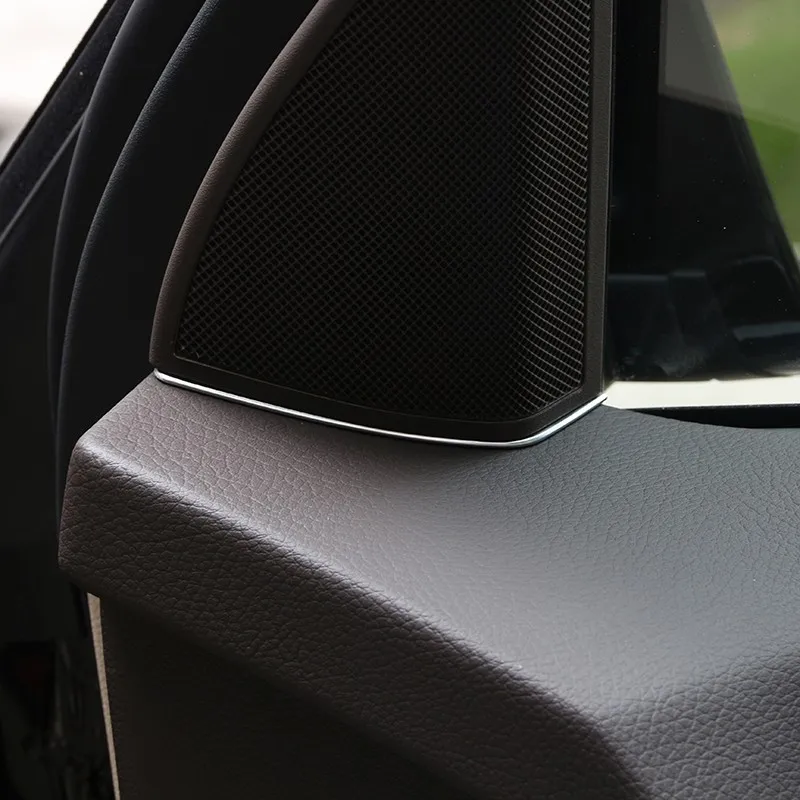 For Mercedes Benz GLK X204 GLK200 260 2009-2015 Car Styling Acessories ABS Chrome Door Speaker Trim Sequins
