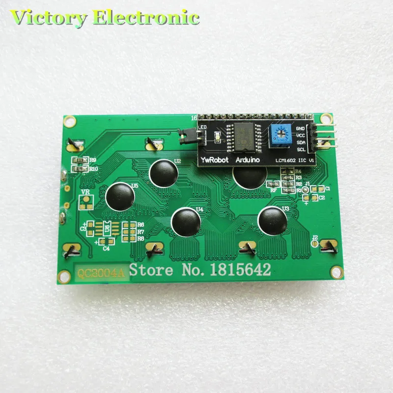 New IIC/I2C 2004 5V 20X4 LCD Module Blue Screen White Code LCD Board Provides Library Files  M