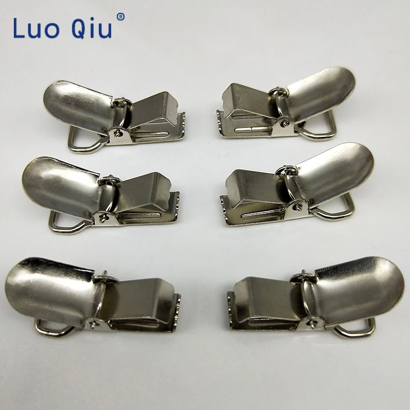 Small 10mm silver Metal cover circular Pacifier Suspender mitten Clips Holders For Project Craft 100 pcs/lot