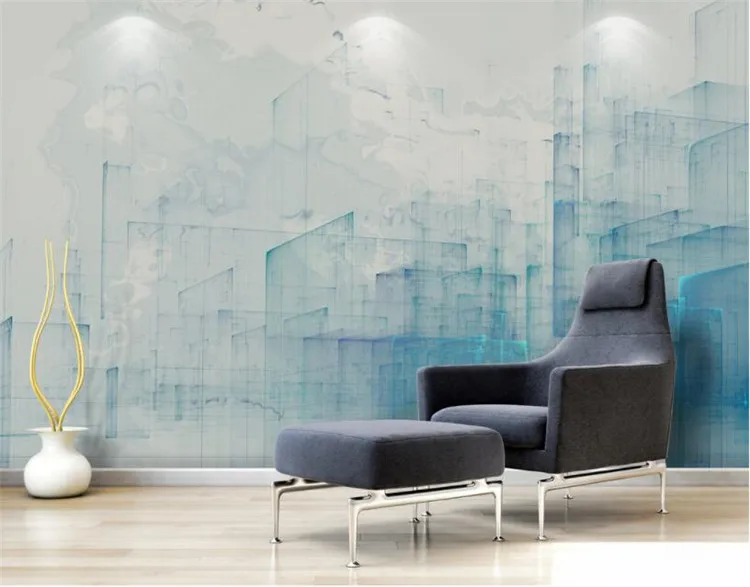 

Custom wallpaper murals modern minimalist abstract urban architecture watercolor retro wall wallpaper for walls 3 d