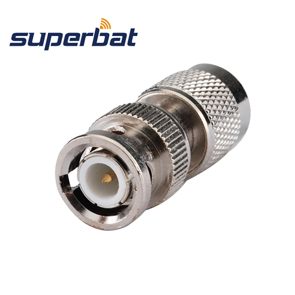 Superbat 5pcs 50 ohm BNC-TNC Adapter BNC Plug to TNC Male Straight RF Coaxial Connector