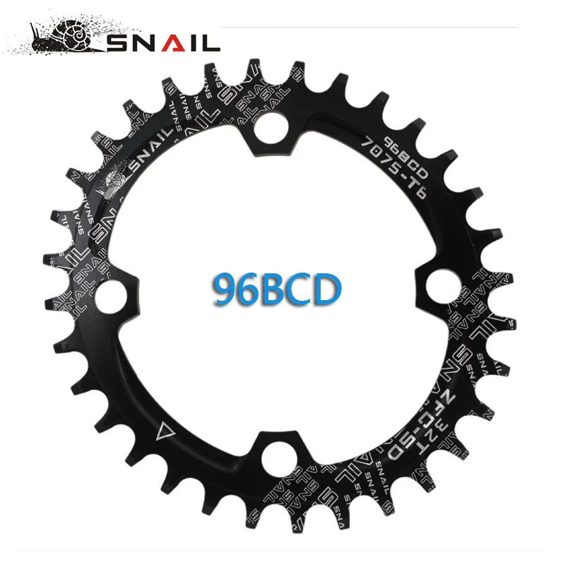 96BCD SNAIL 32T/34T/36T Bicycle Oval Chain ring Cycling A7075-T6 Ultralight Chainwheel MTB Bicycle Crankset Plate