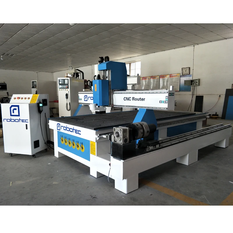 ماكينة طحن الخشب CNC المتقدمة ذات 3 محاور و4 محاور مع مجمع الغبار