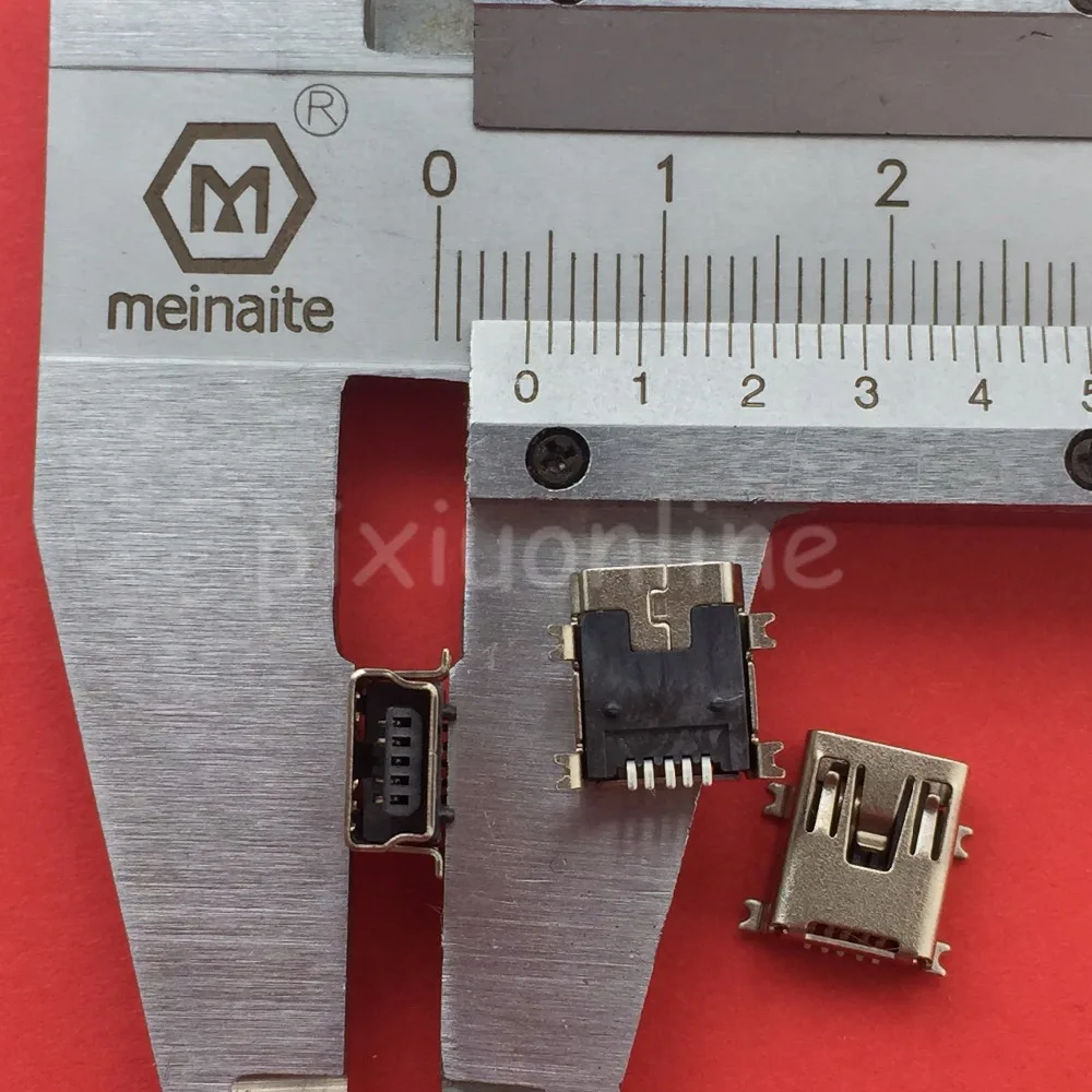 10pcs G34 Mini USB 5pin Female Socket Connector 4foot for Tail Charging Mobile Phone