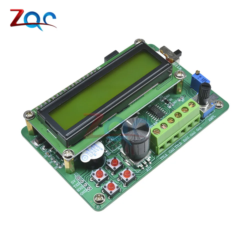 0.01Hz - 5MHz DDS Function Signal Generator Module 1602 LCD Display Sine Triangle Square Wave TTL Output Storage Recall Counter