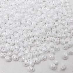 Hot new 5x2.5mm Luster Czech Glass Seed Beads Two Hole  Bead  240pcs R420