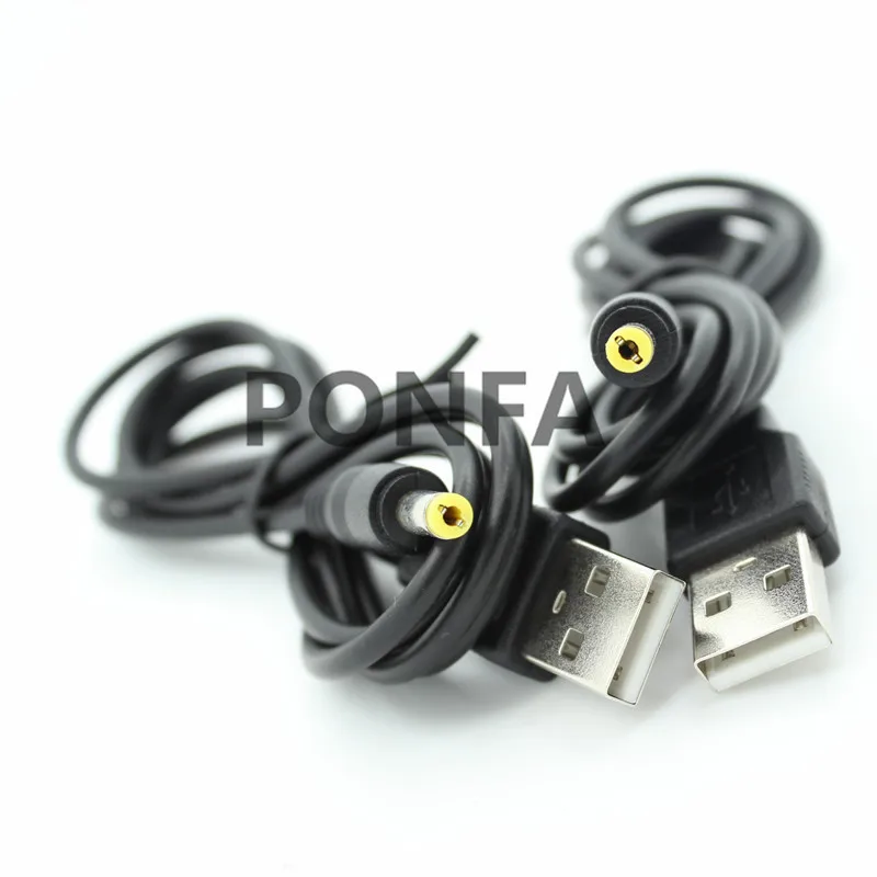 1M 3A Black DC Power Plug cable USB A To DC 4.0*1.7 4.0*1.7mm 4.0mm x 1.7mm 4.0x1.7mm Jack charge charging Cable 3FT