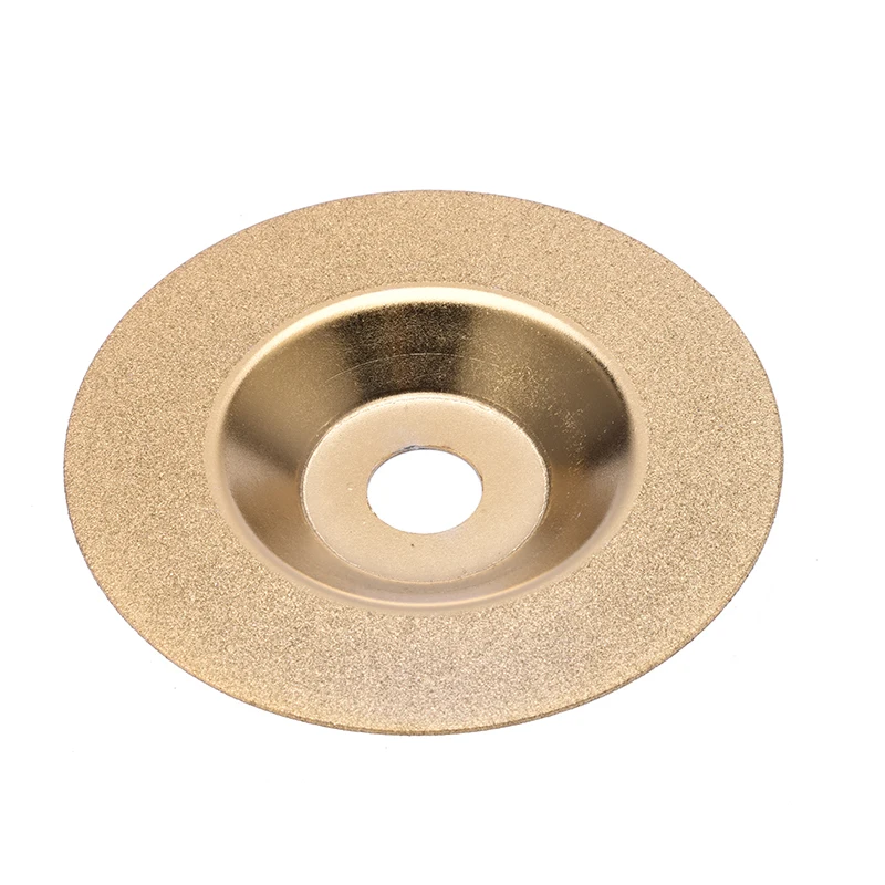 PW TOOLS 100 mm Gold Diamond Titanium Grinding Wheel Polishing Disc Pads Grinder Cup Angle Grinder Rotary Tool Grind Stone Glass