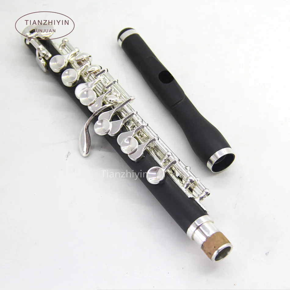 

Advanced piccolo c key silver plated nice sound composite wood Body made of plastic and ebony powder 1pcs