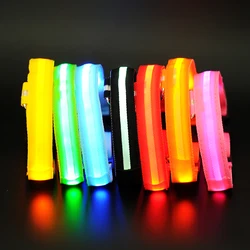 7 Colors LED Lights Dog Collars Night Safety Anti-lost Flashing Nylon Pet Necklace Glow In Dark Collar For Small Dogs