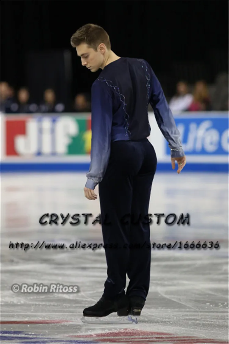 Custom Figure Skating Clothes For Men /Boys Fashion New Brand Vogue Figure Skating Competition Costume DR3128