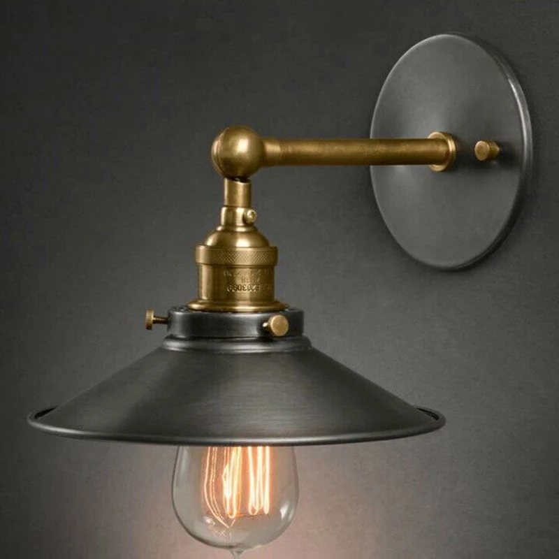 

American style bedside antique wall lamp single-head living room lights vintage fashion bar lamps