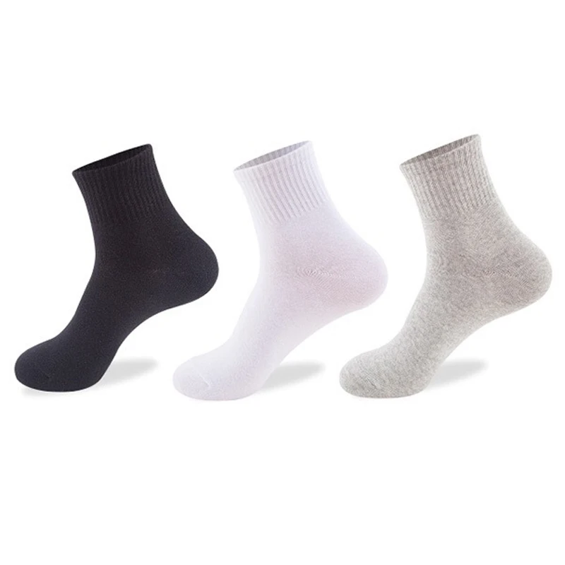 5 Pairs New Hot Fashion Unisex Cute Polyester Socks Men Solid Color Ankle Sock Man Meias Gifts For Mens Random Colors