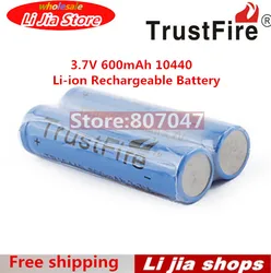 4PCS/LOT TrustFire AAA 10440 Li-ion Rechargeable Battery 3.7V 600mAh For LED Flashlight/torch