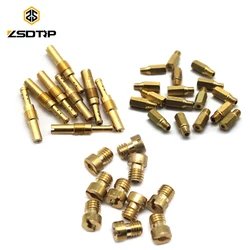 ZSDTRP Carburetor Main Jet Kit 10pcs Set Slow/Pilot Jet & 10pcs Main Jet For PWK Keihin OKO CVK PE Carburetor