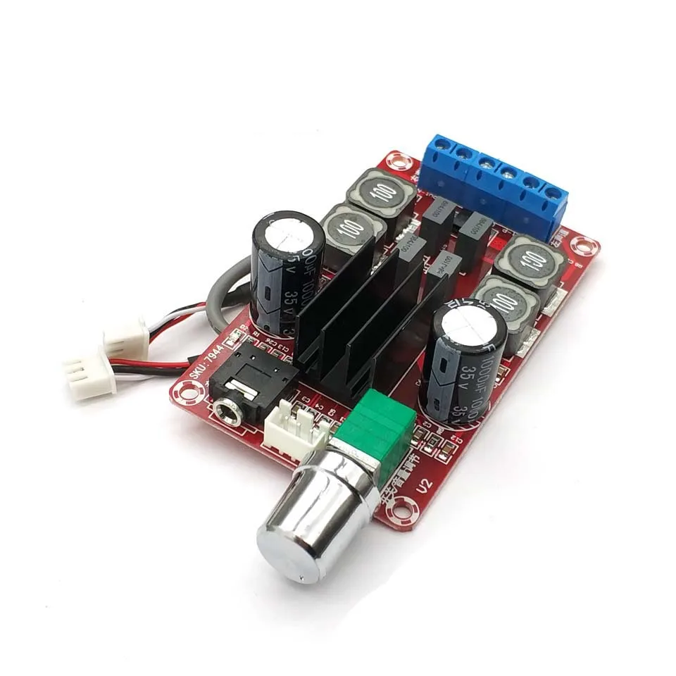 2*50W 디지털 앰프 보드 TPA3116D2 2 채널 스테레오 앰프 보드