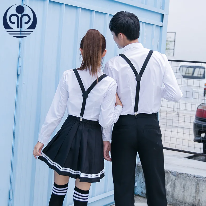 Japanische Schuluniform Japon Langarm Schuluniform Teenager Navy Sailor Anzug Lange Hülse Schule Tragen 4 stücke D-0604