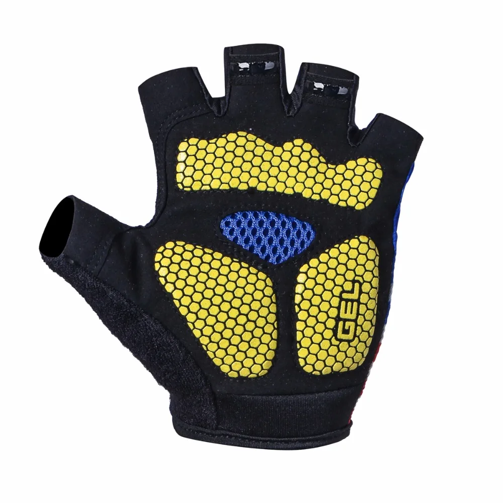 USA Cycling Gloves Shockproof Gel padded Bike Glove Men Bicycle half Finger Gloves Women MTB Racing Gloves Guantes Ciclismo