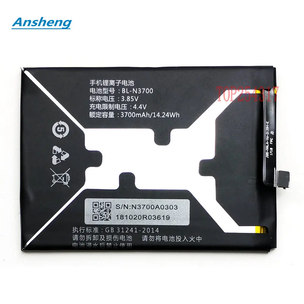 New Original 3700mAh BL-N3700 Battery For Gionee Elife S10B Elife S10B Dual SIM Elife S10B Dual SIM Mobile Phone