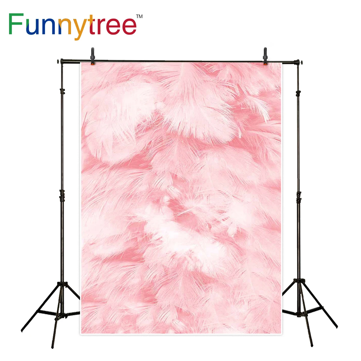 Funnytree photography backdropsPink feather photocall photography studio funds  new photographic backdrops