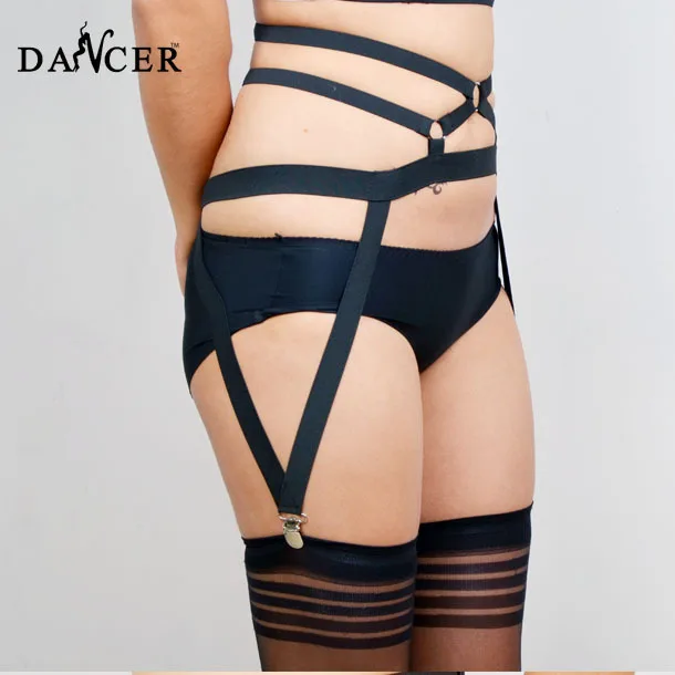 

2014New Leg garter fashionable sexy circula black spandex harness for female