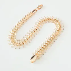 Trendy Bracelet Women Men Bracelet Classic Gold Color 585 Jewelry 10MM Wide Bracelets Bangles