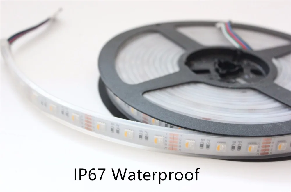 Led Strip 4 In 1 Rgbw 5050 DC12V Flexibele Led Light Rgbww 4 Kleur In 1 Led Chip 300 Leds 16.4ft + 40key Ir Controller + Power Kit