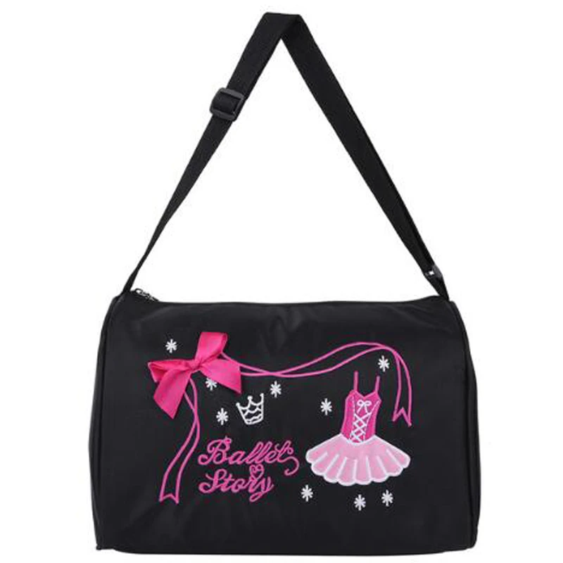 Bolsas para meninas, mochila bordada, bolsa de ombro para sapatos de dança ballet, bolsa princesa para crianças, moda bailarina